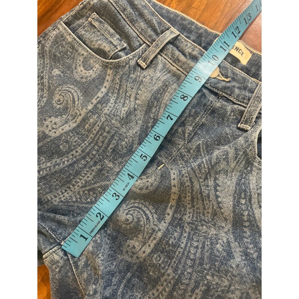 L’AGENCE Stassi High Rise Jeans Paisley Laser Sz 28 6 Baby Bootcut 31 in Inseam - Picture 8 of 12